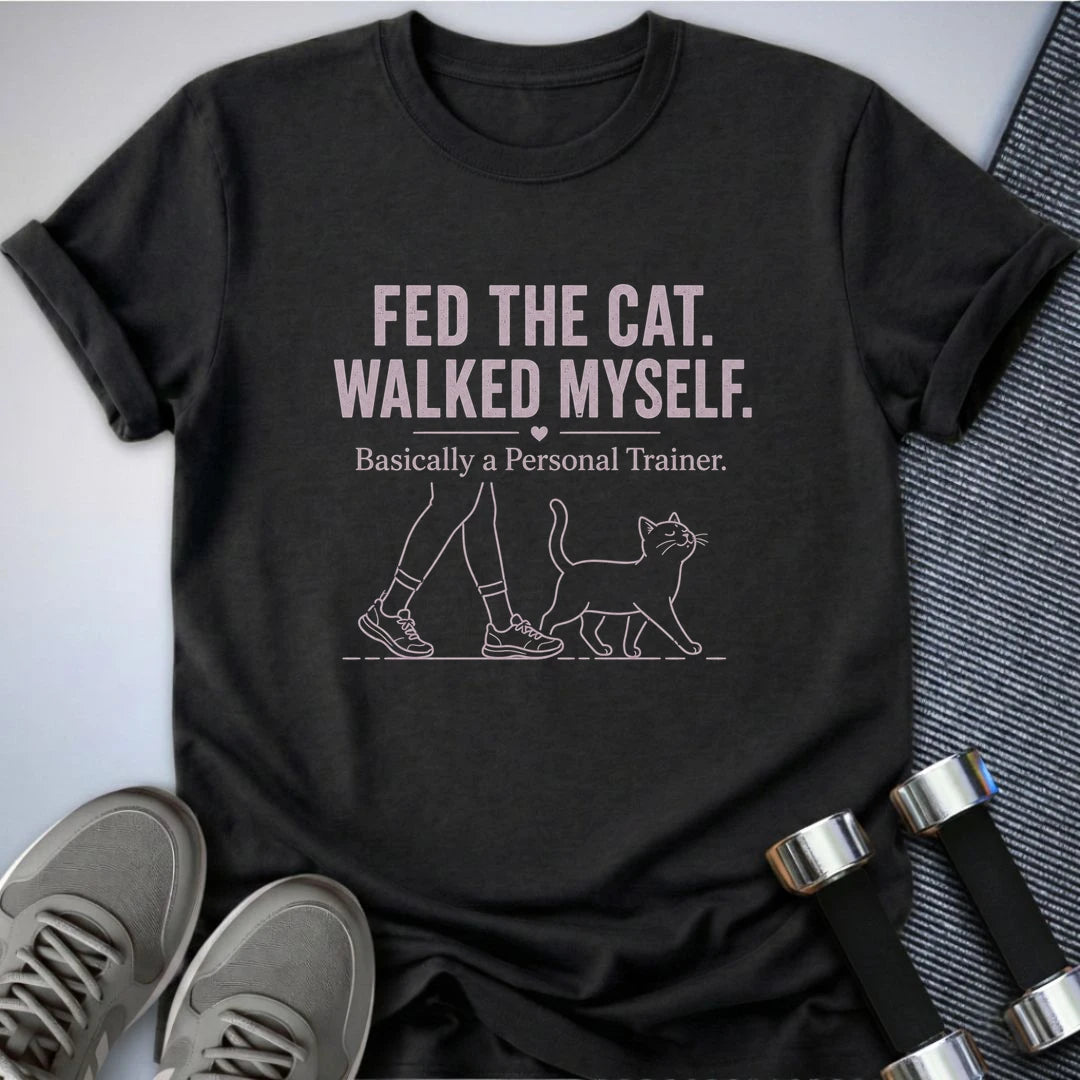Printify T-Shirt S / Dark Grey Heather Walked Myself T-Shirt