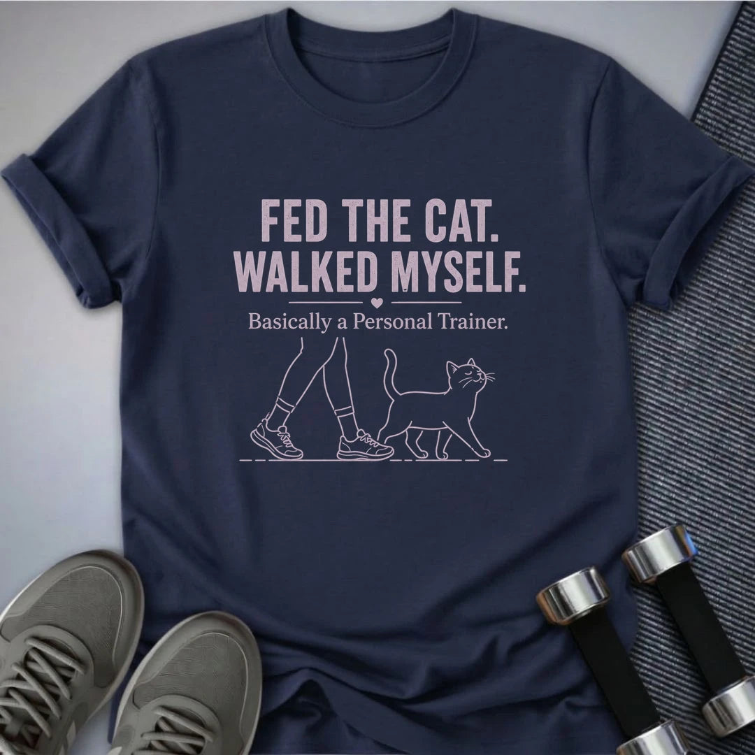 Printify T-Shirt S / Navy Walked Myself T-Shirt