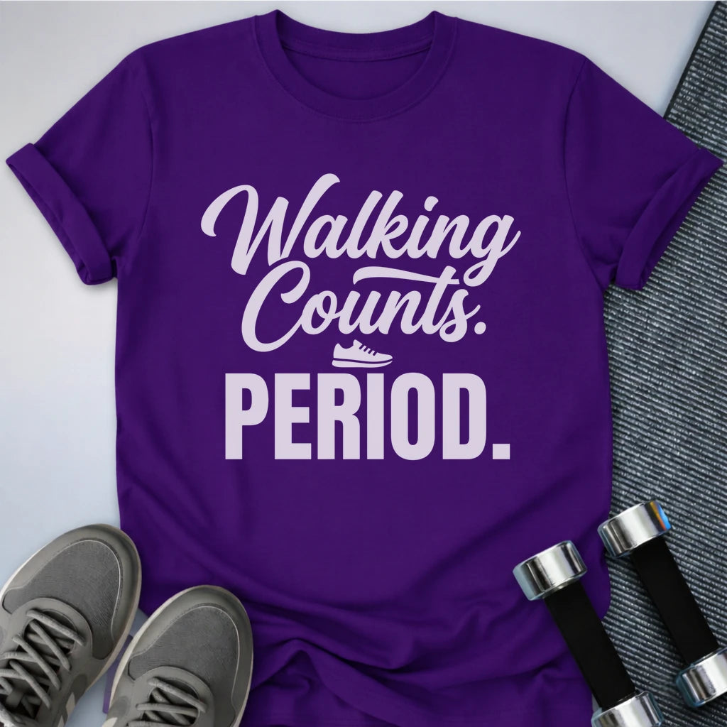 Printify T-Shirt XS / Team Purple Walking Counts Period T-Shirt
