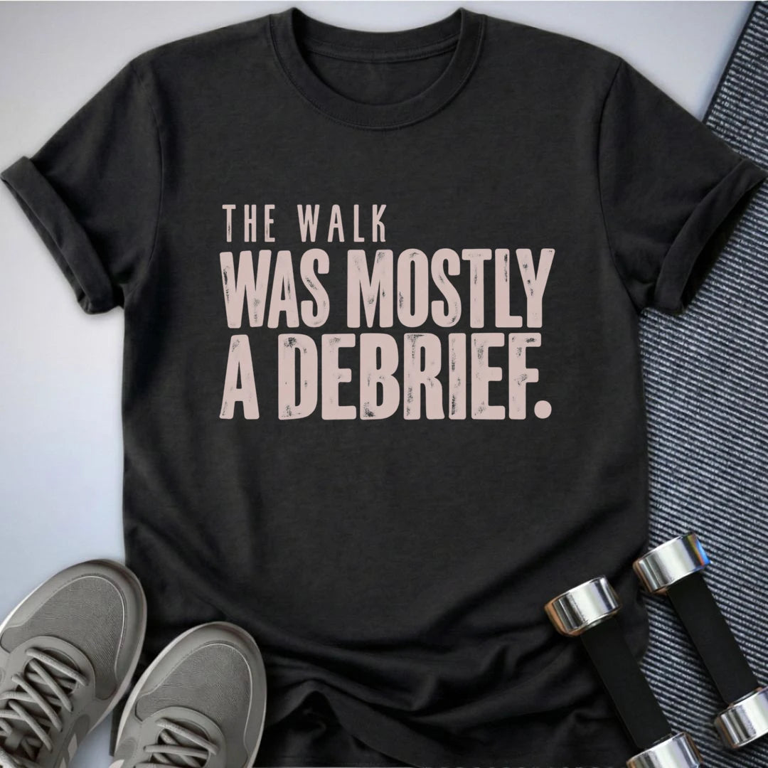 Printify T-Shirt Dark Grey Heather / S Walking Debrief T-Shirt