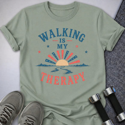 Printify T-Shirt S / Sage Walking Therapy 4th T-Shirt