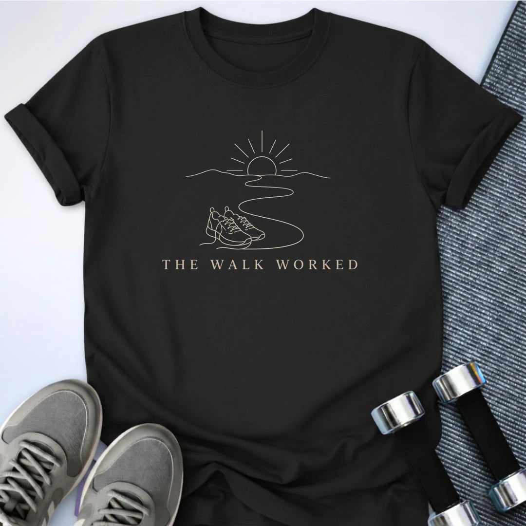 Printify T-Shirt S / Black Walking Works T-Shirt