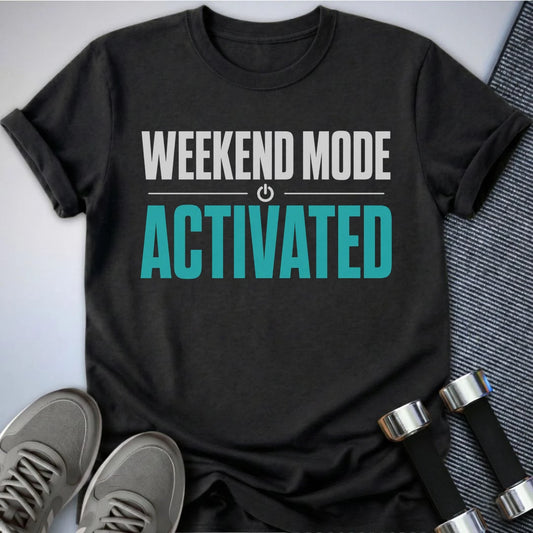 Printify T-Shirt XS / Dark Grey Heather Weekend Mode T-Shirt