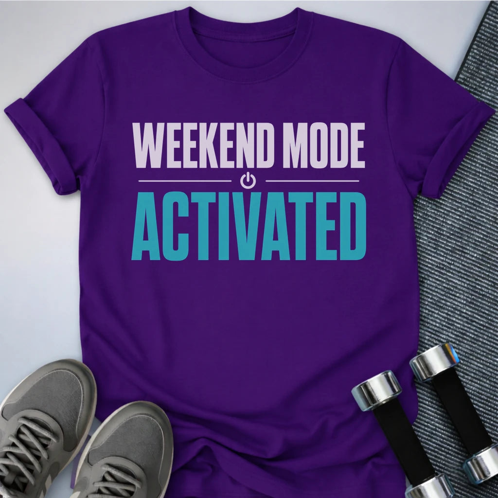 Printify T-Shirt XS / Team Purple Weekend Mode T-Shirt