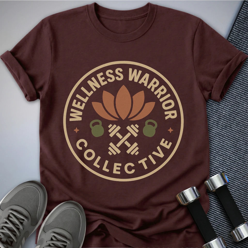 Printify T-Shirt Maroon / S Wellness Warrior Collective T-Shirt
