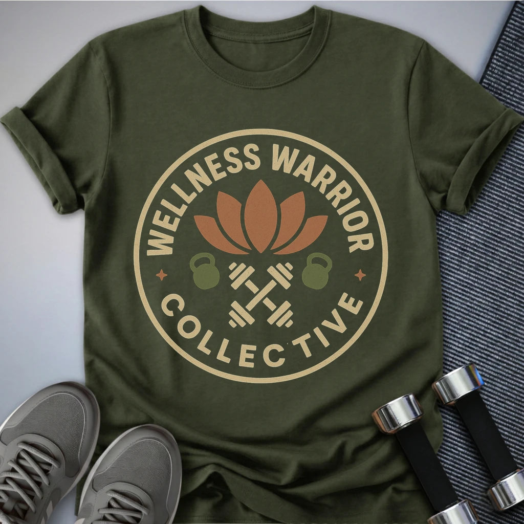 Printify T-Shirt Military Green / S Wellness Warrior Collective T-Shirt