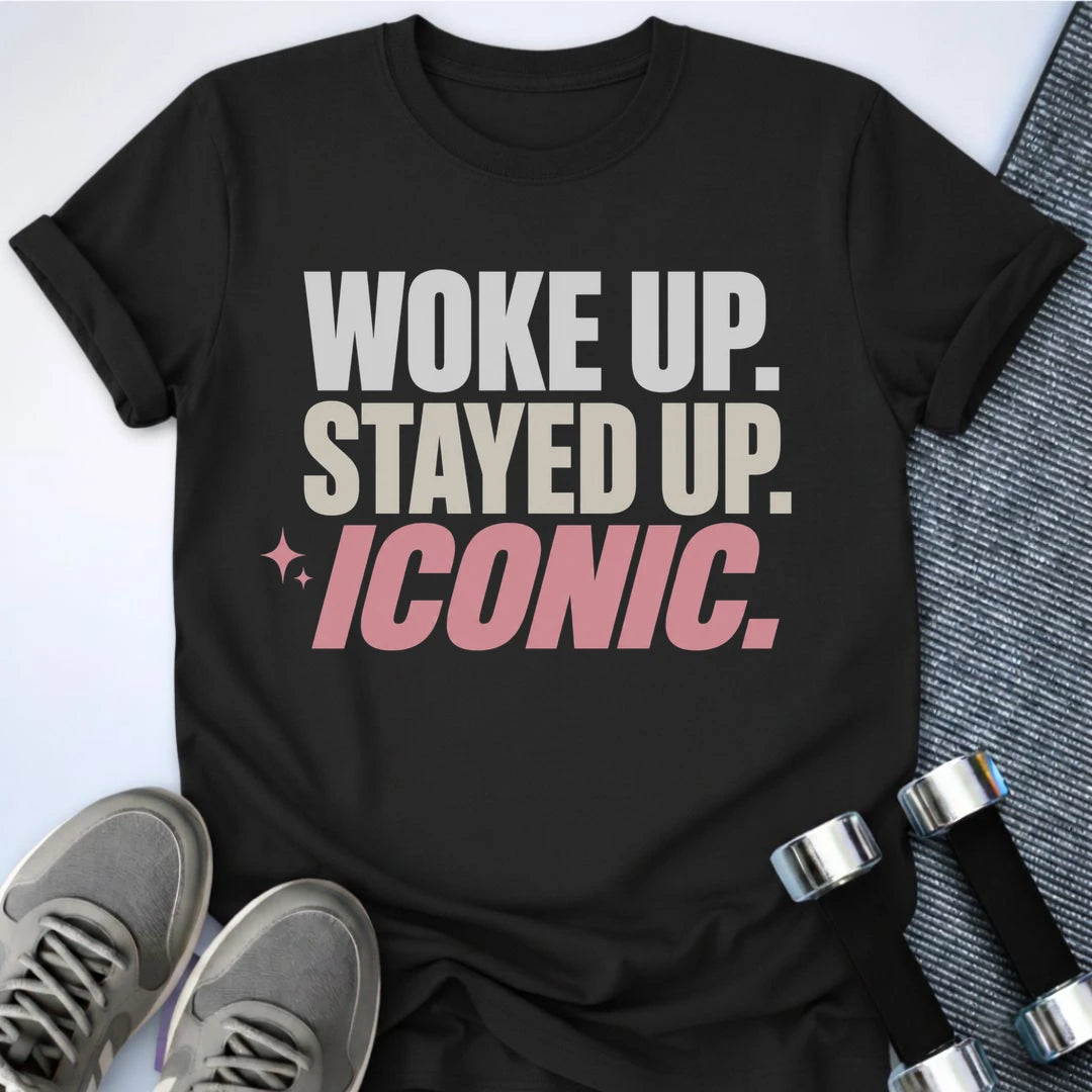 Printify T-Shirt S / Black Woke Up Iconic T-Shirt
