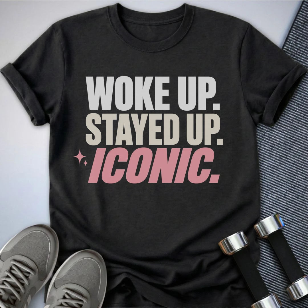 Printify T-Shirt S / Dark Grey Heather Woke Up Iconic T-Shirt