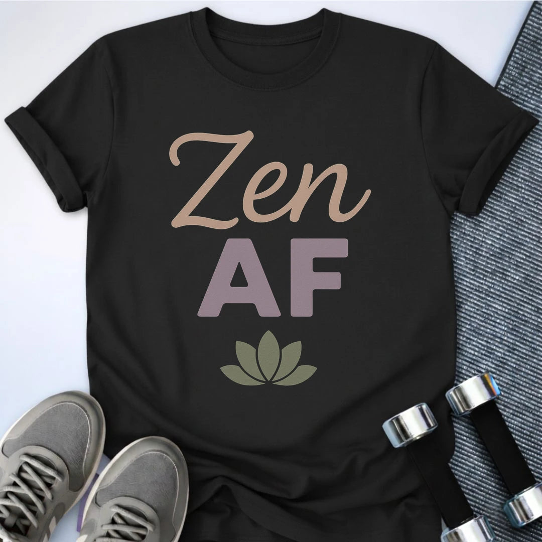 Printify T-Shirt Black / S Zen AF T-Shirt