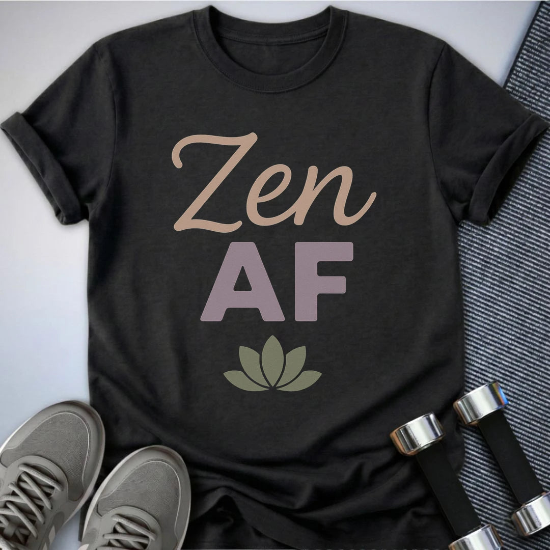 Printify T-Shirt Dark Grey Heather / S Zen AF T-Shirt