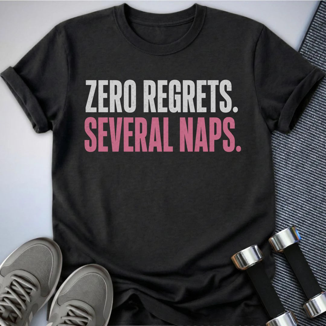 Printify T-Shirt XS / Dark Grey Heather Zero Reqrets T-Shirt
